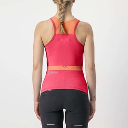 CASTELLI Cyklistický dres bez rukávů - SOLARIS LADY - růžová