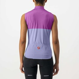 CASTELLI Cyklistický dres bez rukávů - VELOCISSIMA LADY - fialová