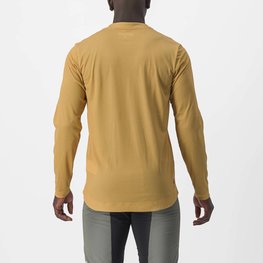 CASTELLI Cyklistický dres s dlouhým rukávem letní - TRAIL TECH 2 - žlutá