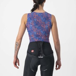 CASTELLI Cyklistické triko bez rukávů - PRO MESH 4 W LADY - modrá