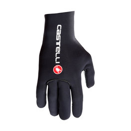 CASTELLI Cyklistické rukavice dlouhoprsté - DILUVIO C - černá/červená