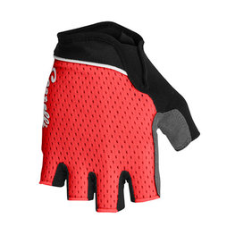 CASTELLI Cyklistické rukavice krátkoprsté - ROUBAIX W GEL LADY - červená/černá