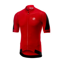 CASTELLI Cyklistický dres s krátkým rukávem - VOLATA 2.0 - černá/červená