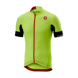 CASTELLI Cyklistický dres s krátkým rukávem - AERO RACE 4.1 SOLID - žlutá