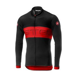 CASTELLI Cyklistický dres s dlouhým rukávem letní - PROLOGO VI SUMMER - červená/černá