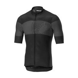 CASTELLI Cyklistický dres s krátkým rukávem - RUOTA - černá/šedá