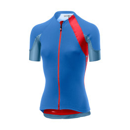 CASTELLI Cyklistický dres s krátkým rukávem - SCHEGGIA 2.0 LADY - modrá/červená