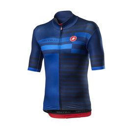 CASTELLI Cyklistický dres s krátkým rukávem - MID WEIGHT PRO - modrá