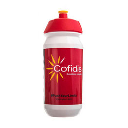 Cyklistická láhev na vodu - COFIDIS 2018 550 ml - bílá/červená