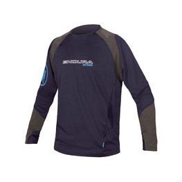 Cyklistický dres s dlouhým rukávem letní - MT500 BURNER SUMMER - šedá/modrá