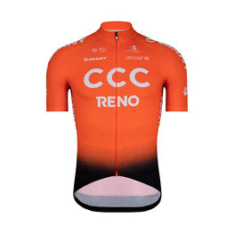Cyklistický dres s krátkým rukávem - CCC 2019 TRAINING - oranžová