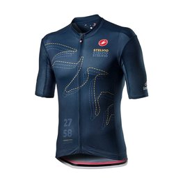 CASTELLI Cyklistický dres s krátkým rukávem - GIRO STELVIO 2020 - modrá