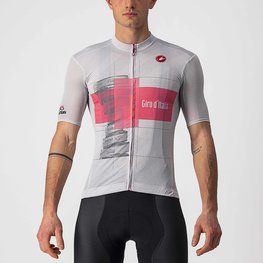 CASTELLI Cyklistický dres s krátkým rukávem - GIRO D'ITALIA 2021 - růžová/bílá