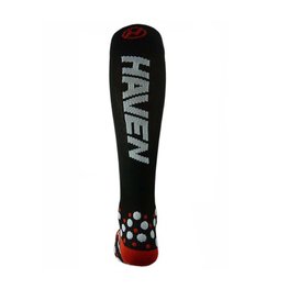 HAVEN Cyklistické podkolenky - EVOTEC SILVER - bílá/černá