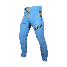 HAVEN Cyklistické kalhoty dlouhé bez laclu - ENERGIZER LONG  - oranžová/modrá