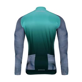 HOLOKOLO Cyklistický dres s dlouhým rukávem zimní - PURIST WINTER - černá/zelená/vícebarevná