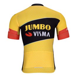 BONAVELO Cyklistický dres s krátkým rukávem - JUMBO-VISMA 2023 - žlutá/černá