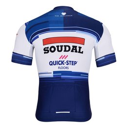 BONAVELO Cyklistický dres s krátkým rukávem - SOUDAL QUICK-STEP 24 - bílá/modrá