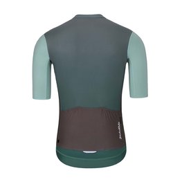 HOLOKOLO Cyklistický dres s krátkým rukávem - INFINITY - červená/šedá