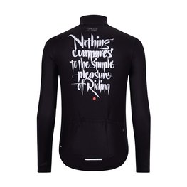 HOLOKOLO Cyklistický dres s dlouhým rukávem zimní - STREETBEAT WINTER - bílá/černá