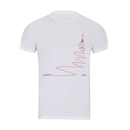 NU. BY HOLOKOLO Cyklistické triko s krátkým rukávem - UP & NEVER STOP II. - bílá