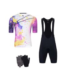 HOLOKOLO Cyklistický mega set - SPLASH - černá/fialová/šedá