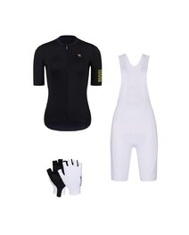 RIVANELLE Cyklistický mega set - VICTORIOUS - černá/bílá