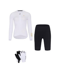 RIVANELLE Cyklistický mega set - VICTORIOUS - bílá/černá