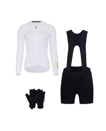 RIVANELLE Cyklistický mega set - VICTORIOUS - černá/bílá