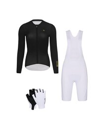 RIVANELLE Cyklistický mega set - VICTORIOUS - černá/bílá
