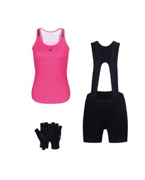 RIVANELLE Cyklistický mega set - SPARK - černá/růžová