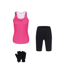 RIVANELLE Cyklistický mega set - SPARK - růžová/černá