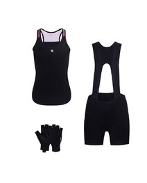 RIVANELLE Cyklistický mega set - SPARK - růžová/černá