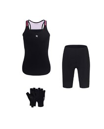 RIVANELLE Cyklistický mega set - SPARK - černá/růžová