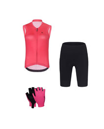 RIVANELLE Cyklistický mega set - PURE - černá/růžová