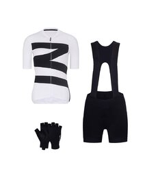 RIVANELLE Cyklistický mega set - MISSVELOAIRE - bílá/černá