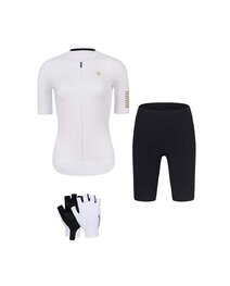 RIVANELLE Cyklistický mega set - VICTORIOUS GOLD - černá/bílá