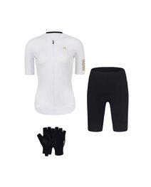 RIVANELLE Cyklistický mega set - VICTORIOUS GOLD - bílá/černá