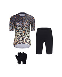 RIVANELLE Cyklistický mega set - WILDCAT - hnědá/černá