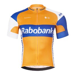 BONAVELO Cyklistický krátký dres a krátké kalhoty - RABOBANK - oranžová/černá/modrá