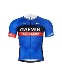 BONAVELO Cyklistický krátký dres a krátké kalhoty - GARMIN SHARP - modrá/černá