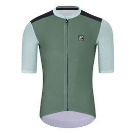 HOLOKOLO Cyklistický krátký dres a krátké kalhoty - TECHNICAL - zelená/černá