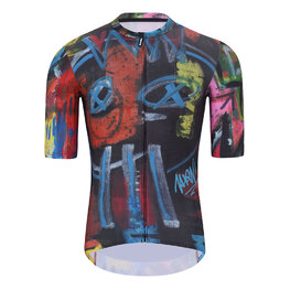 HOLOKOLO Cyklistický krátký dres a krátké kalhoty - SELVAGIO  - černá/vícebarevná