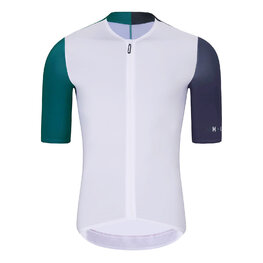 HOLOKOLO Cyklistický krátký dres a krátké kalhoty - PERFORMANCE - bílá/fialová