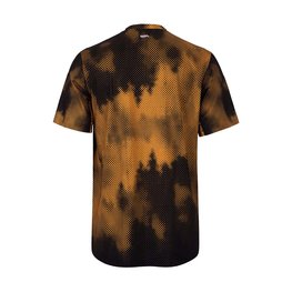 HOLOKOLO Cyklistický dres s krátkým rukávem - NIGHTFALL MTB - oranžová/černá