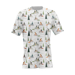 NU. BY HOLOKOLO Cyklistické triko s krátkým rukávem - HEARTCORE - vícebarevná/bílá