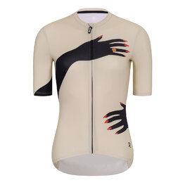 RIVANELLE Cyklistický krátký dres a krátké kalhoty - HANDS LADY  - černá/béžová