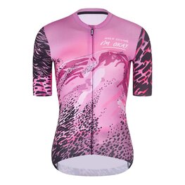 RIVANELLE Cyklistický krátký dres a krátké kalhoty - ROSESCAPE - růžová/fialová