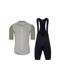 HOLOKOLO Cyklistický krátký dres a krátké kalhoty -   - bordó/šedá/černá