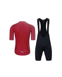 HOLOKOLO Cyklistický krátký dres a krátké kalhoty - EYELET - bordó